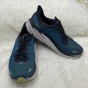 Hoka One One Clifton 8‎ Lace Up Running Training Shoes Mens 12.5 D Blue Sneakers